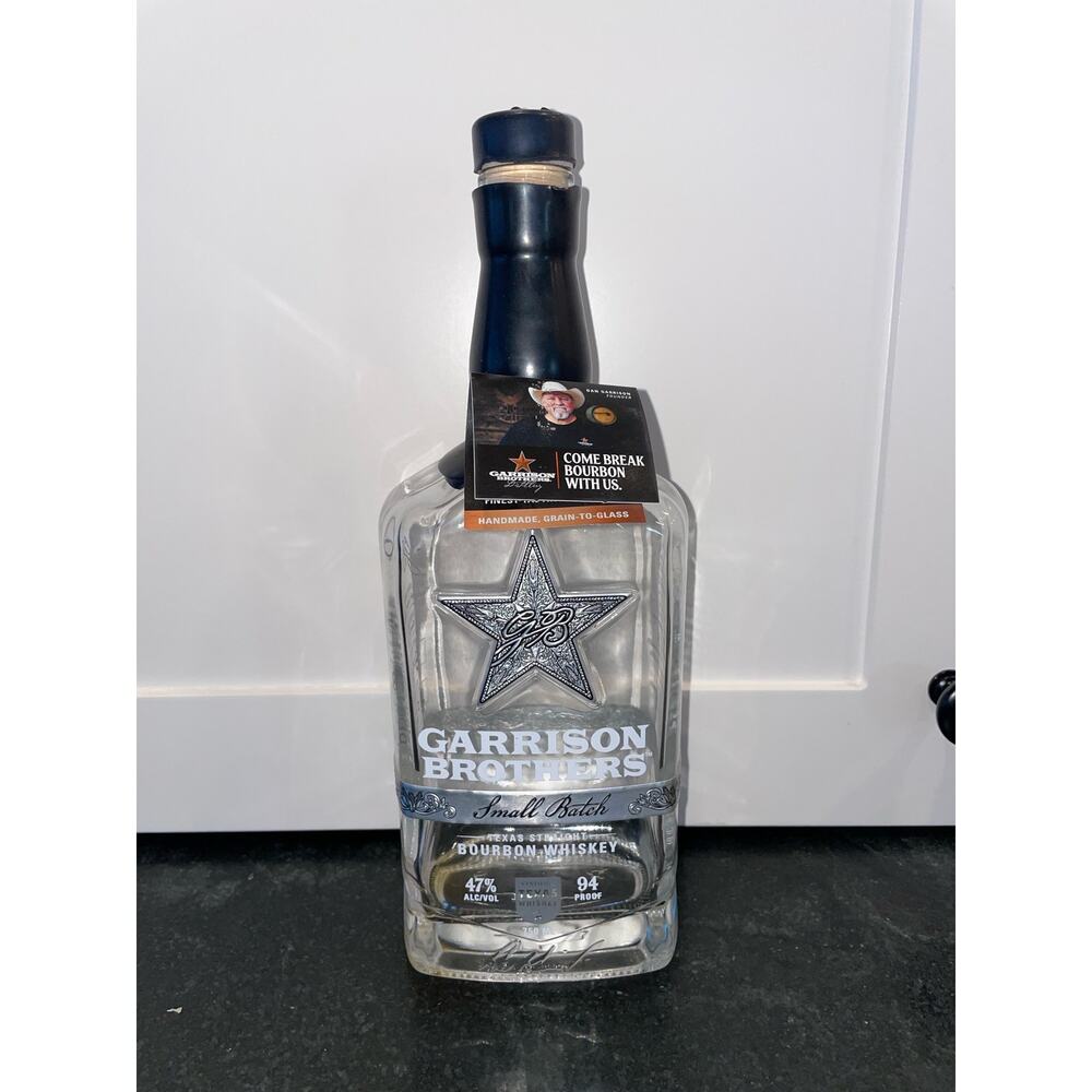 EMPTY Garrison Brothers SMALL BATCH Bourbon Whiskey Bottle 750ml